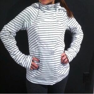 Lululemon Run in the Rain jacket quiet stripe 2